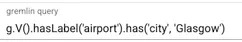 An example query in the JanusGraph Visualizer query editor.