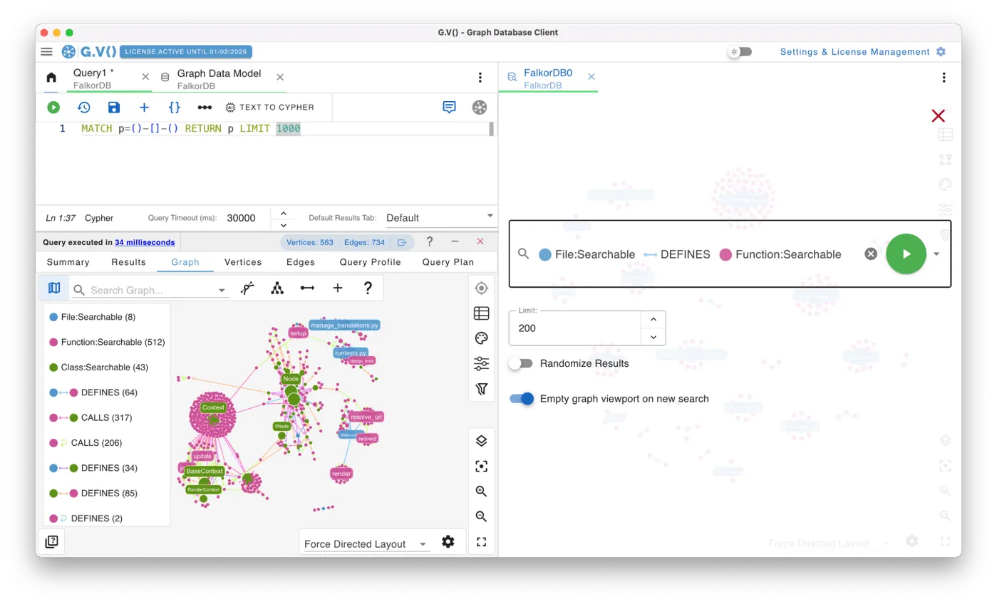 A Query tab alongside a Data Explorer tab using our Split Tabs feature