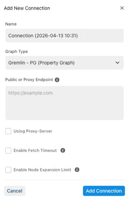 Deploying a new AWS graph-explorer connection.