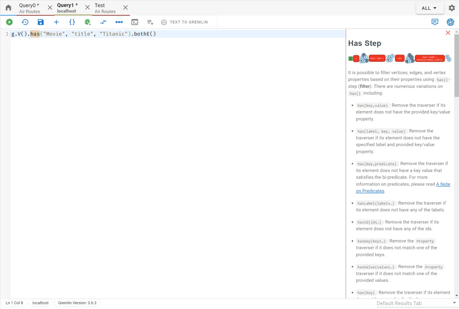 The gdotv Gremlin query editor  (2023)
