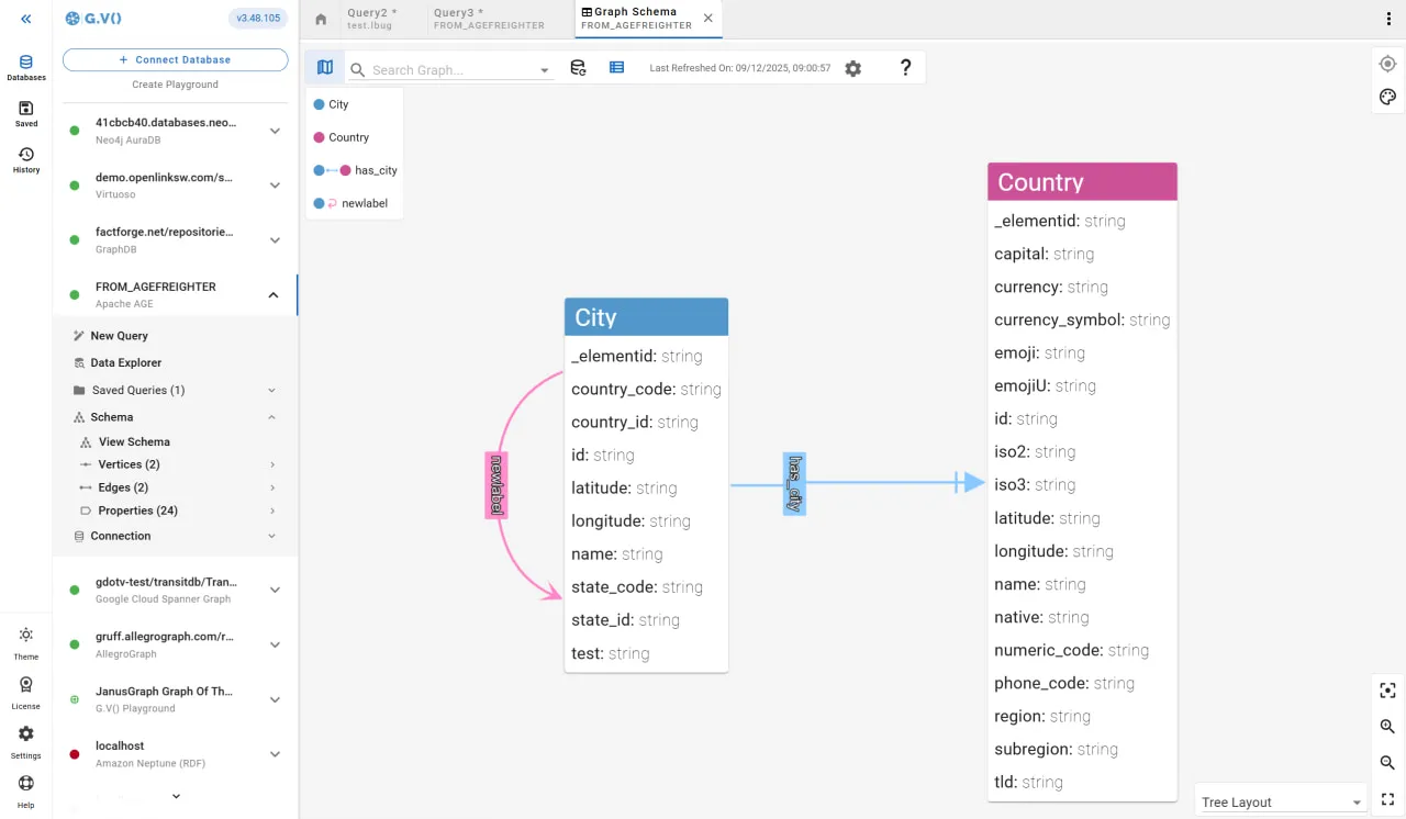 Data Model Tracking & Visualization for Apache AGE