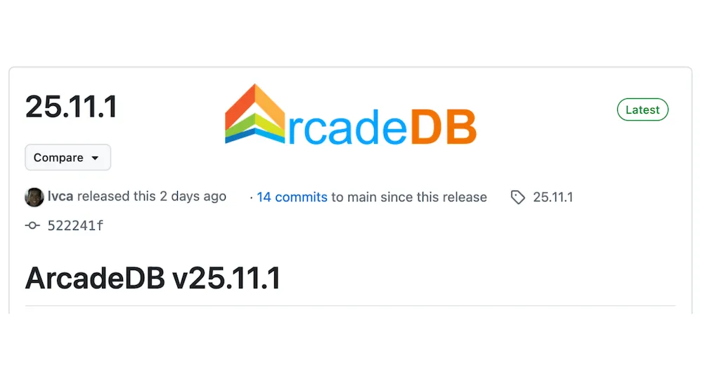 ArcadeDB v25.11.1 graph database release