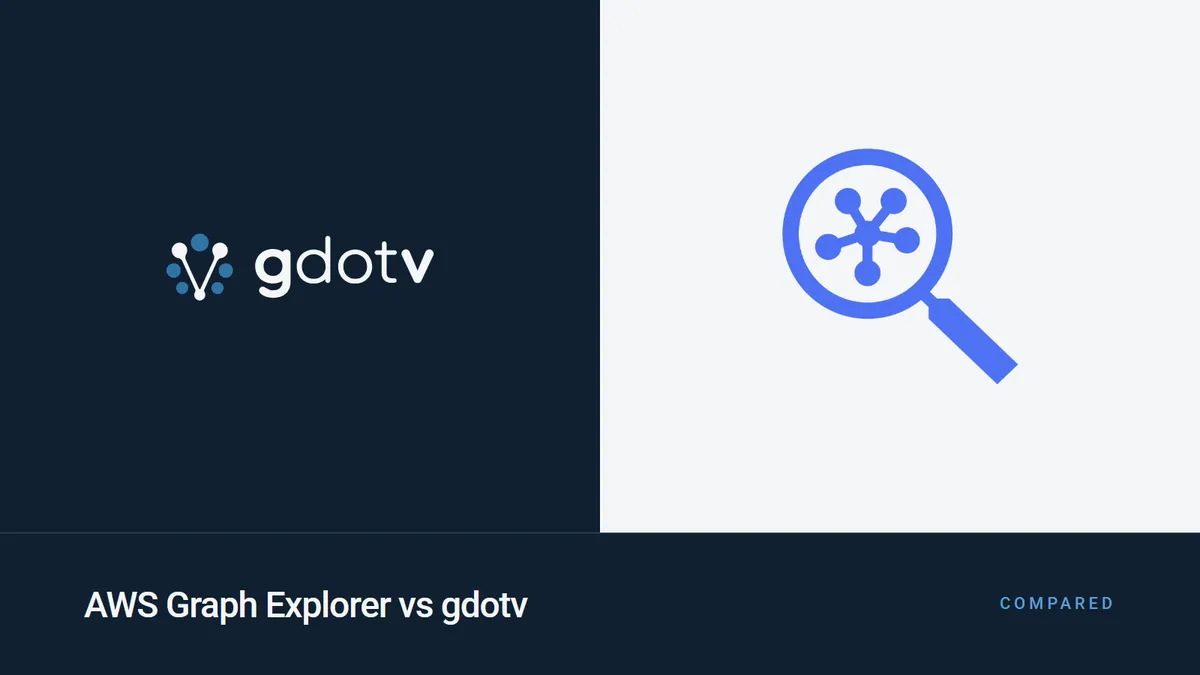 AWS Graph Explorer vs gdotv, compared