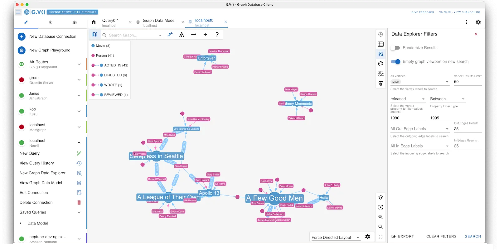 Quickly filter your graph data into a visualization with our no-code exploration tool