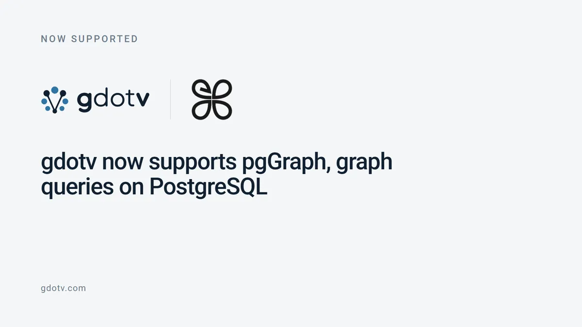 gdotv now supports pgGraph, graph queries on PostgreSQL