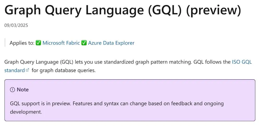 Gql kql graph semantics azure data explorer fabric eventhouse