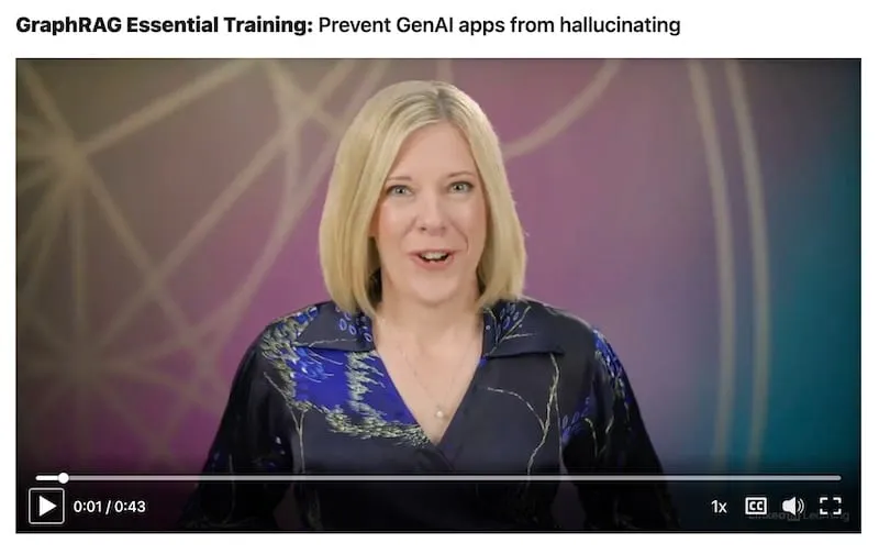 Graphrag essential training course dr claire sullivan data scientist
