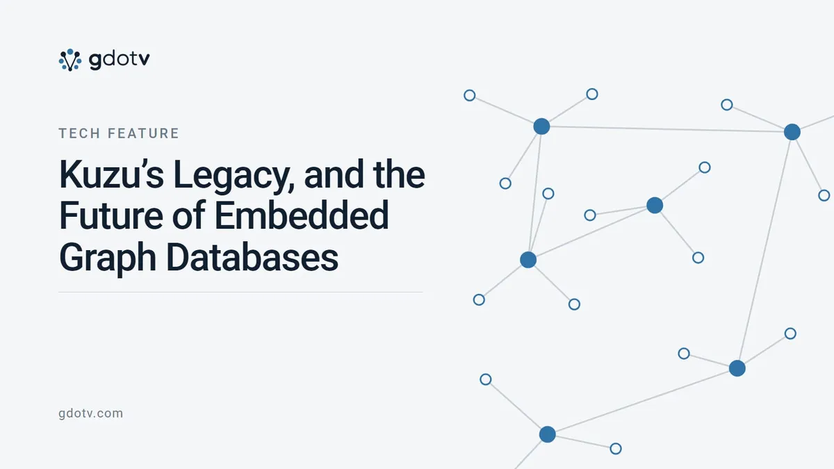 Tech feature — Kuzu’s Legacy, and the Future of Embedded Graph Databases, on the gdotv blog