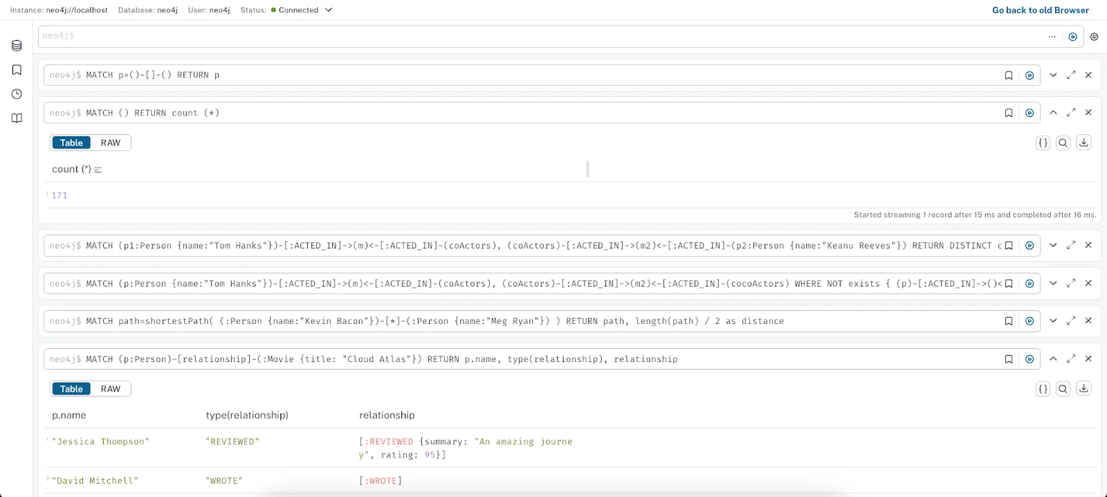Writing multiple cypher queries concurrently on Neo4j browser