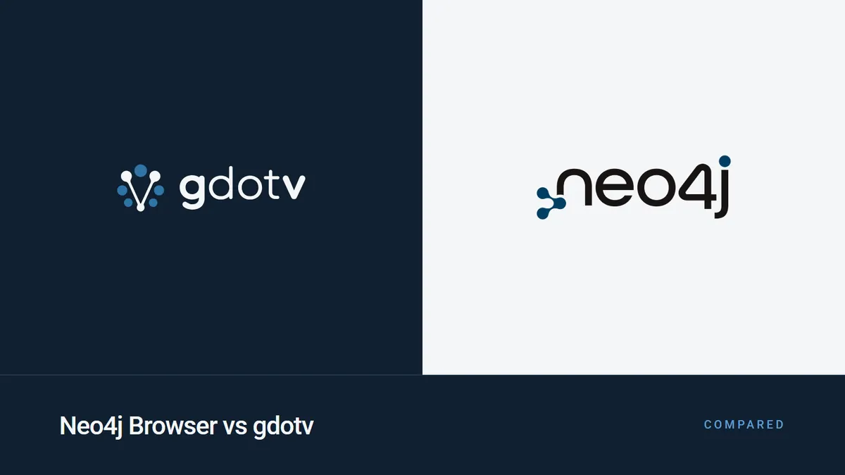 Neo4j Browser vs gdotv, compared