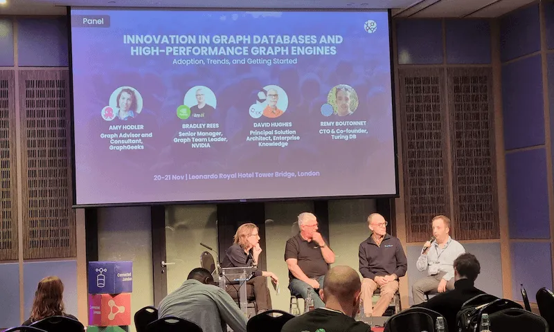 A panel discussion on graph databases at Connected Data London 2025