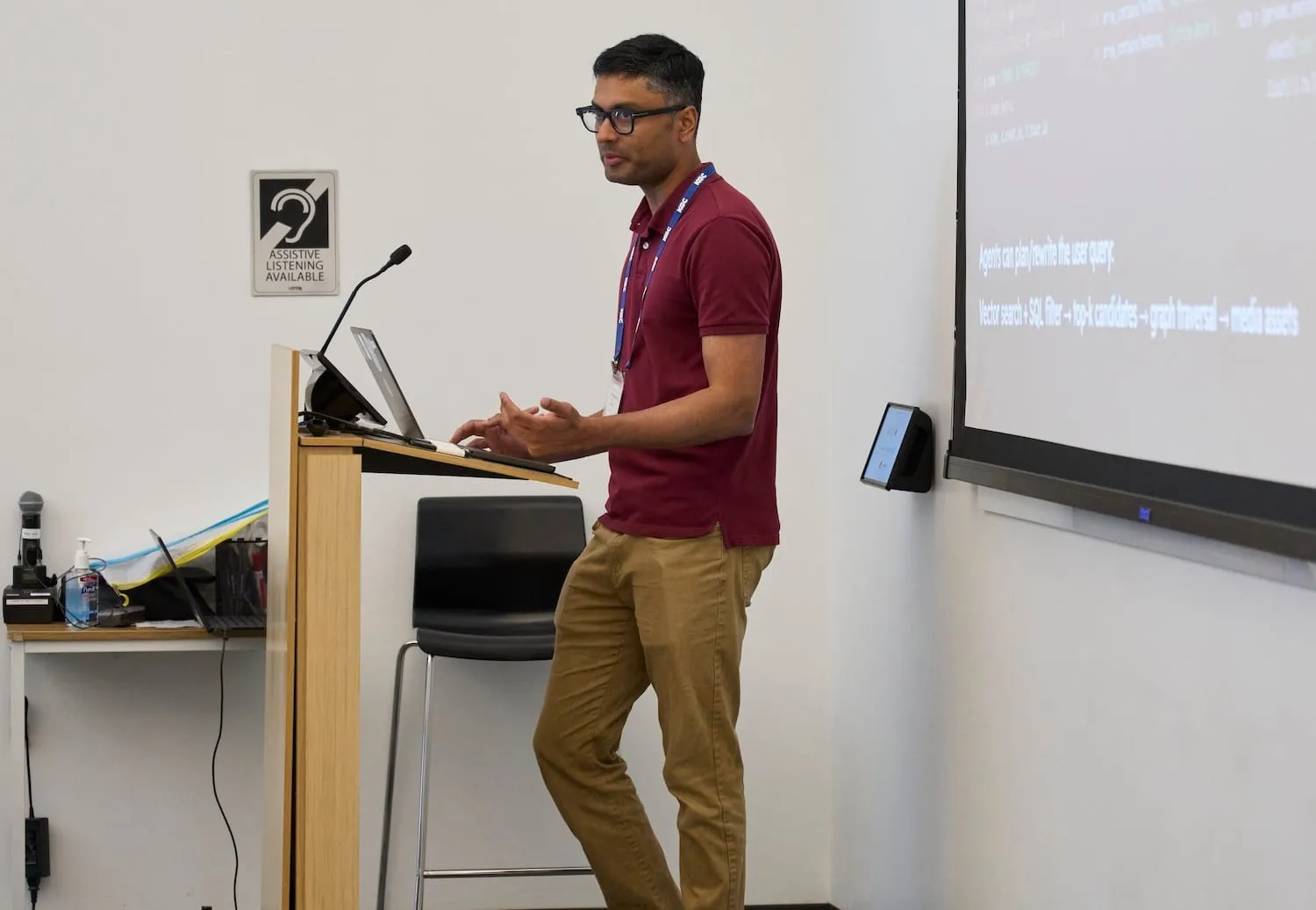Prashanth Rao speaking on Lance Graph at KGC 2026