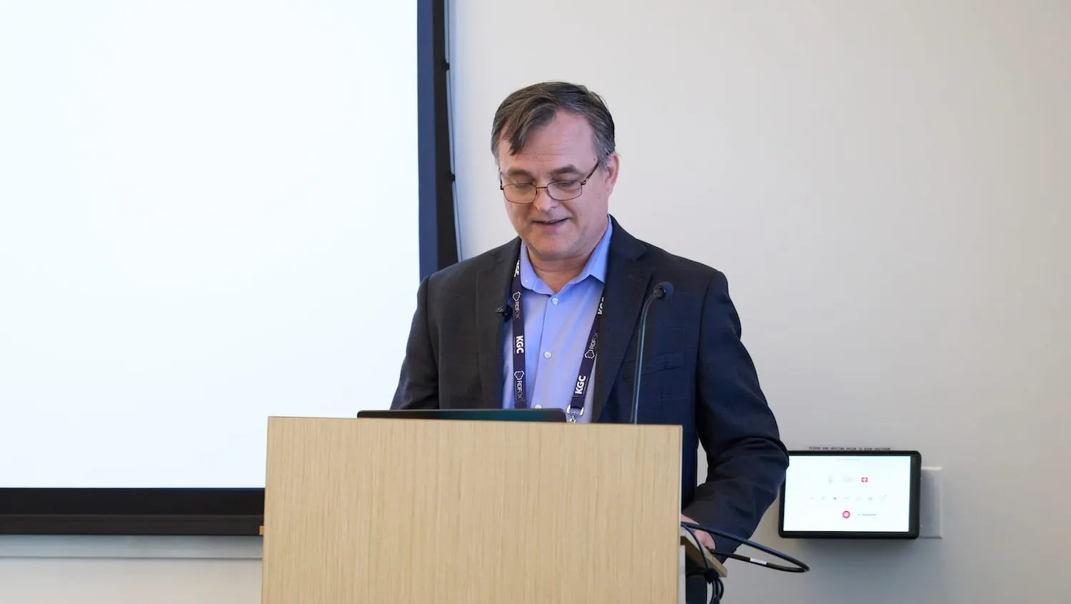 Radu Marian talking about GRC agentic ecosystems at KGC 2026