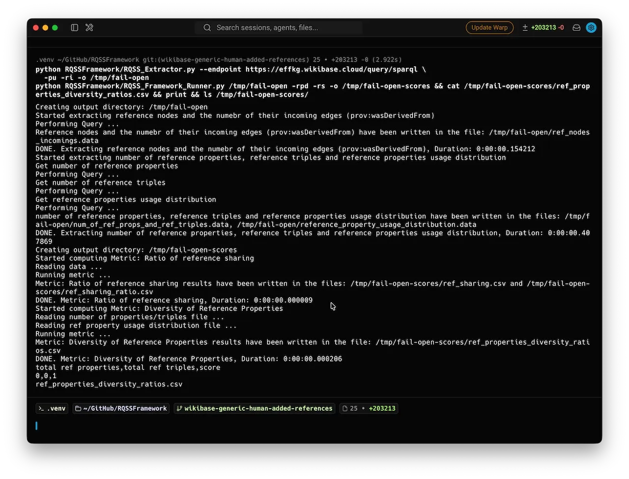 Watch the RQSS framework score an empty extraction as a perfect 1 and report a file it never wrote