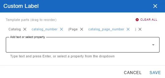 gdotv allows you to compose custom labels on your graph nodes and edges.