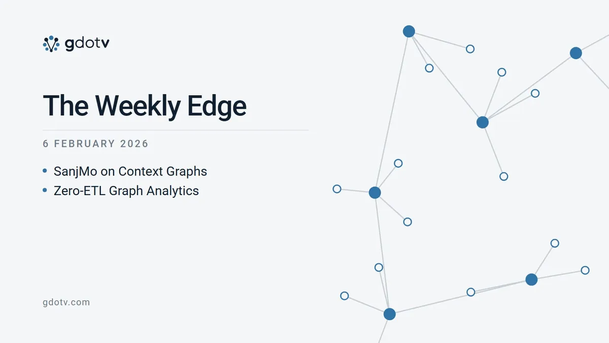 The Weekly Edge, 6 February 2026: SanjMo on Context Graphs, Zero-ETL Graph Analytics