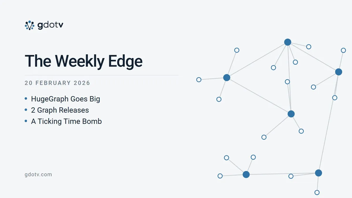 The Weekly Edge, 20 February 2026: HugeGraph Goes Big, 2 Graph Releases, A Ticking Time Bomb