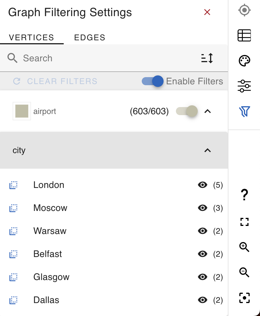 Data Filter Settings