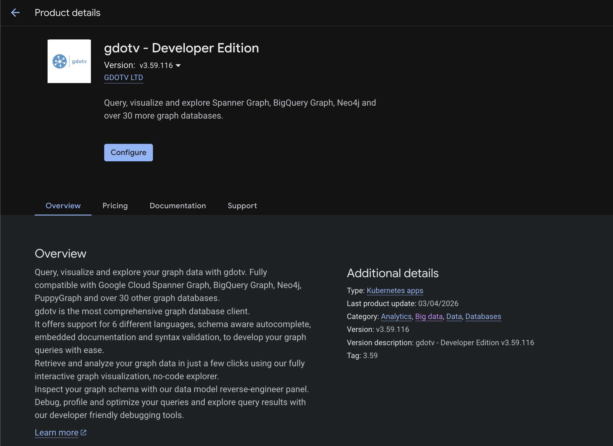 Configure Google Cloud Marketplace Deployment