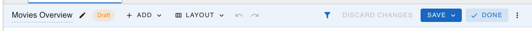 Toolbar Edit Mode