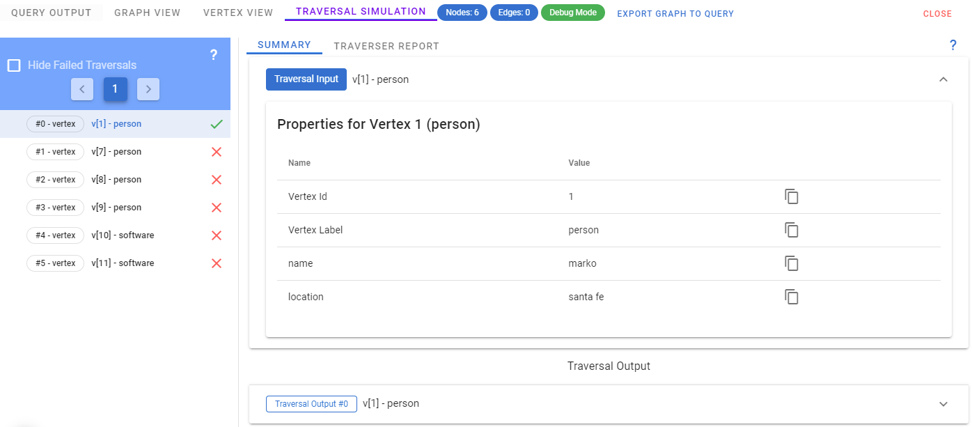 Traversal Simulation Example