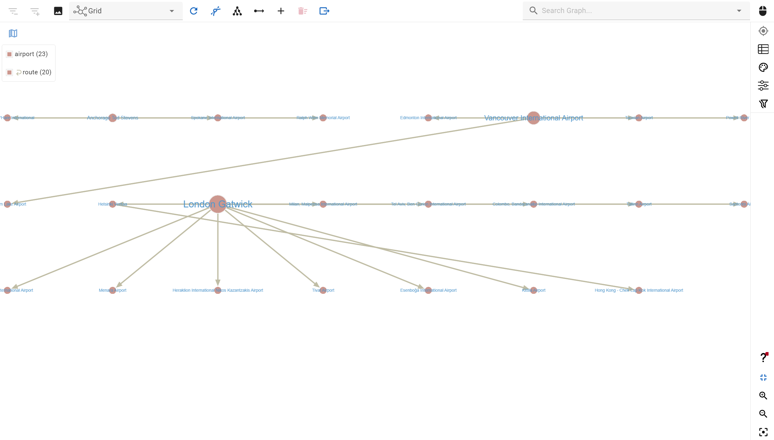 Search, visualize and explore your data interactively using our no-code Graph Database Browser