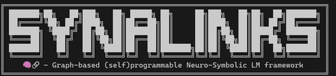 The SynaLinks welcome screen in the terminal.