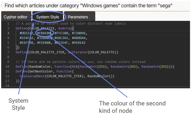 An example Memgraph stylesheet.