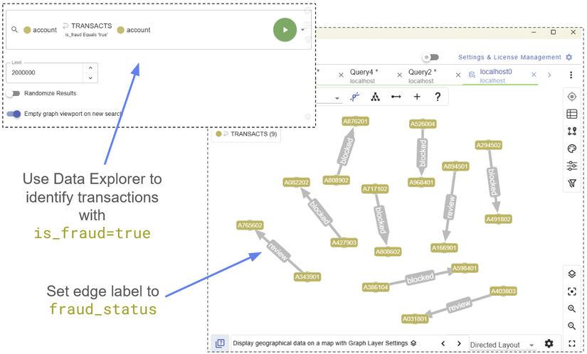 Using the G.V() Data Explorer to find fraudulent transactions