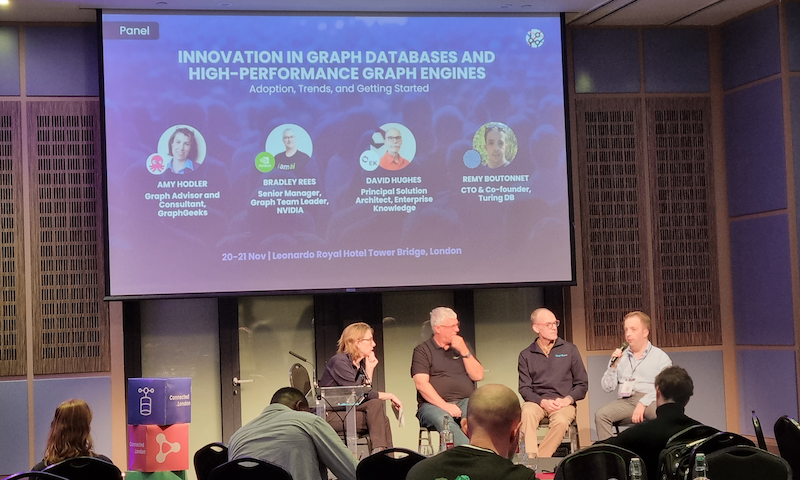A panel discussion on graph databases at Connected Data London 2025