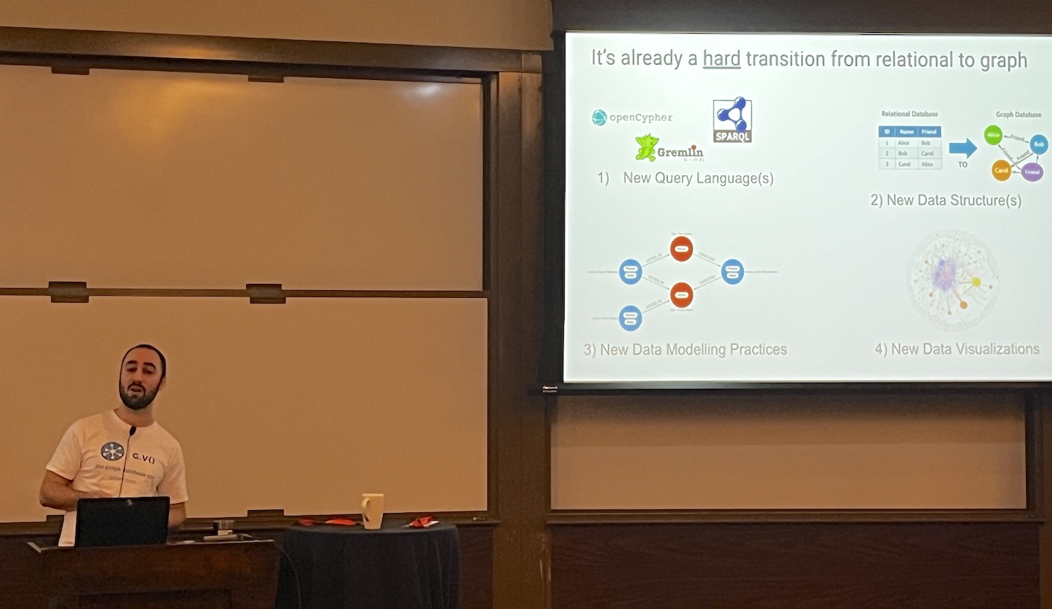 Arthur Bigeard from G.V() presents at Data Day Texas