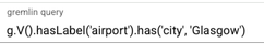 An example query in the JanusGraph Visualizer query editor.