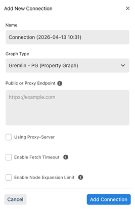 Deploying a new AWS graph-explorer connection.