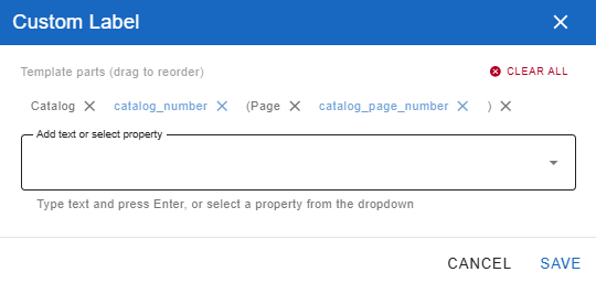 gdotv allows you to compose custom labels on your graph nodes and edges.